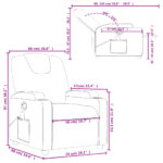 Fauteuil inclinable de massage Crème Similicuir – Image 11