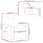 Fauteuil inclinable de massage Crème Similicuir – Image 12