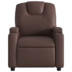 Fauteuil de massage inclinable Marron Similicuir – Image 2
