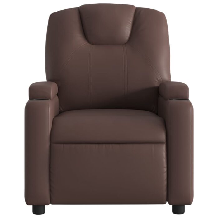 Fauteuil de massage inclinable Marron Similicuir – Image 2