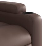 Fauteuil de massage inclinable Marron Similicuir – Image 7