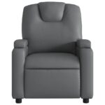 Fauteuil de massage inclinable Gris Similicuir – Image 2