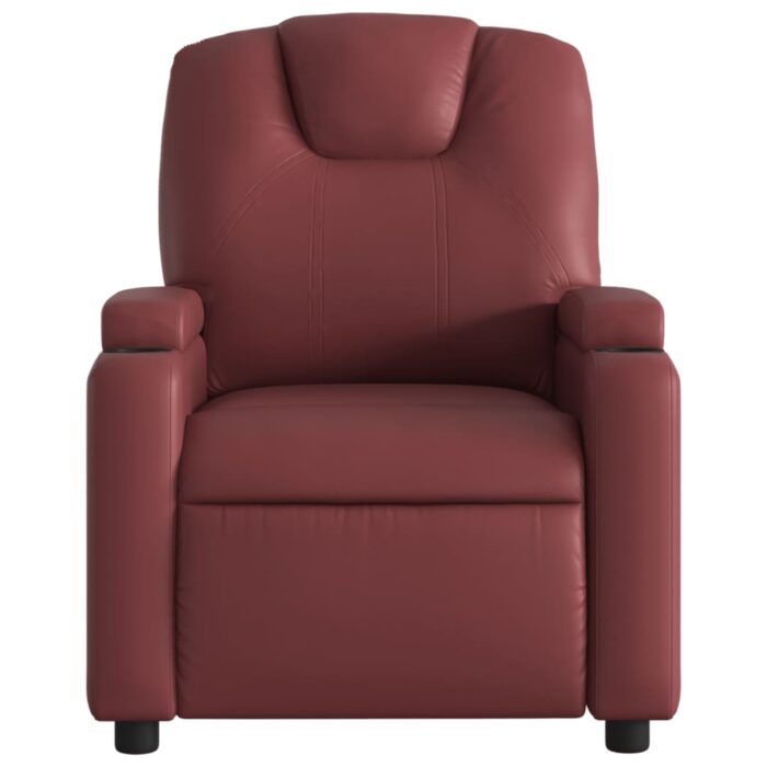 Fauteuil de massage inclinable Rouge bordeaux Similicuir – Image 2