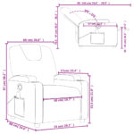 Fauteuil de massage inclinable Cappuccino Similicuir – Image 11