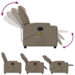Fauteuil de massage inclinable Cappuccino Similicuir – Image 5