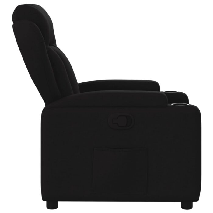 Fauteuil inclinable Noir Tissu – Image 5