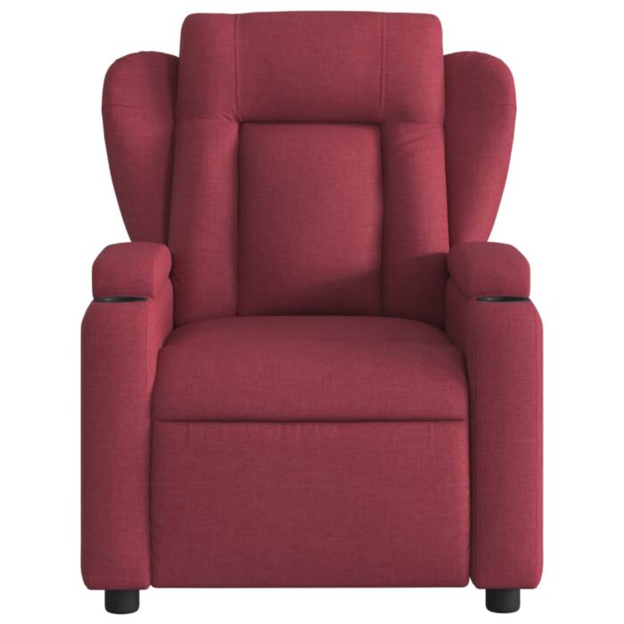 Fauteuil inclinable Rouge bordeaux Tissu – Image 4