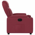 Fauteuil inclinable Rouge bordeaux Tissu – Image 5