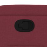 Fauteuil inclinable Rouge bordeaux Tissu – Image 7