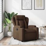 Fauteuil inclinable Marron Tissu