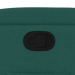 Fauteuil inclinable Vert foncé Tissu – Image 7