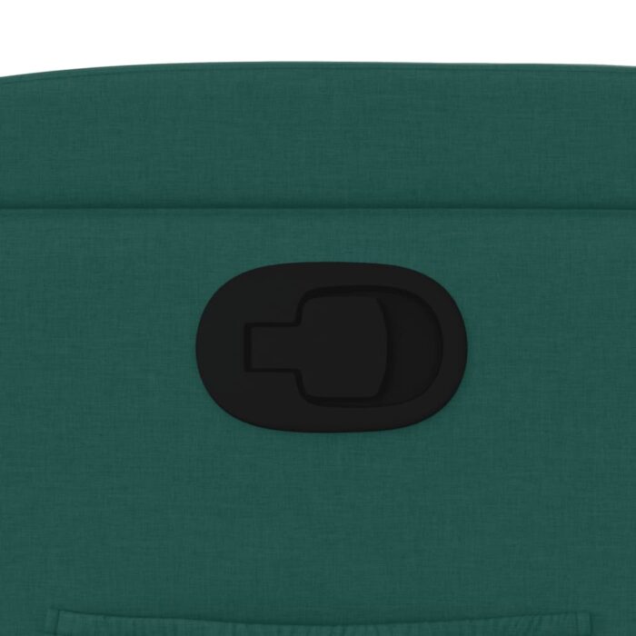 Fauteuil inclinable Vert foncé Tissu – Image 7