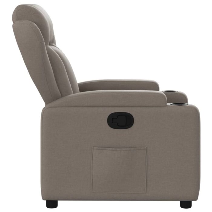 Fauteuil inclinable Taupe Tissu – Image 5