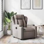 Fauteuil inclinable Taupe Tissu