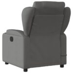 Fauteuil de massage inclinable Gris foncé Tissu – Image 2