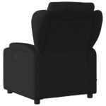 Fauteuil de massage inclinable Noir Tissu – Image 2