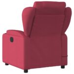 Fauteuil de massage inclinable Rouge bordeaux Tissu – Image 2