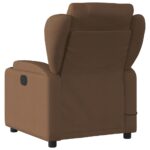 Fauteuil de massage inclinable Marron Tissu – Image 2