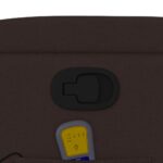 Fauteuil de massage inclinable Marron foncé Tissu – Image 8