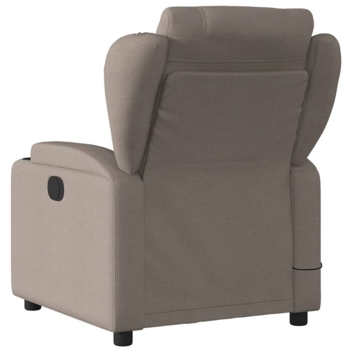 Fauteuil de massage inclinable Taupe Tissu – Image 2
