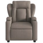 Fauteuil de massage inclinable Taupe Tissu – Image 5
