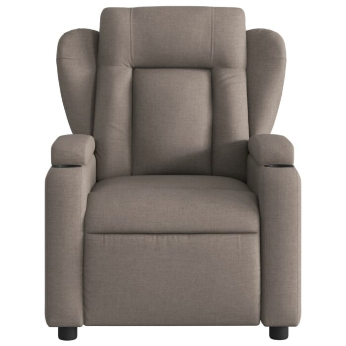 Fauteuil de massage inclinable Taupe Tissu – Image 5