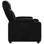 Fauteuil inclinable Noir Similicuir – Image 2