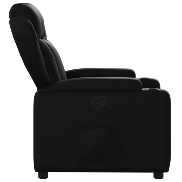 Fauteuil inclinable Noir Similicuir – Image 2