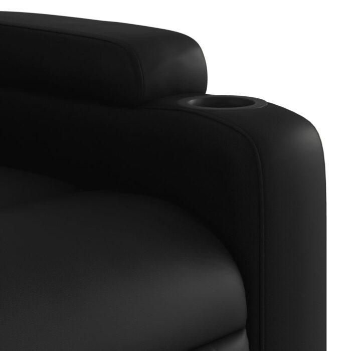 Fauteuil inclinable Noir Similicuir – Image 6