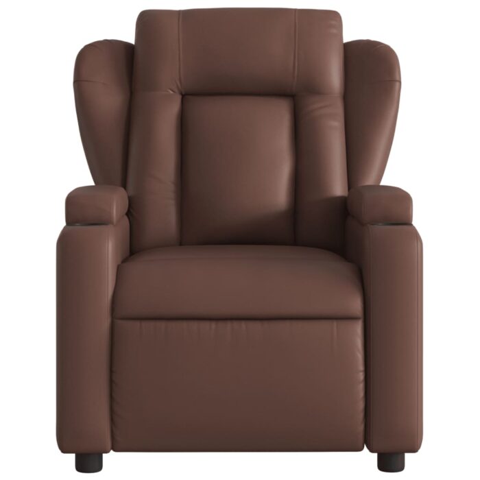 Fauteuil de massage inclinable Marron Similicuir – Image 2