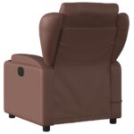 Fauteuil de massage inclinable Marron Similicuir – Image 4