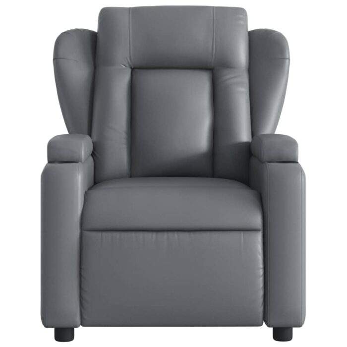 Fauteuil de massage inclinable Gris Similicuir – Image 2