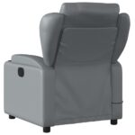 Fauteuil de massage inclinable Gris Similicuir – Image 4