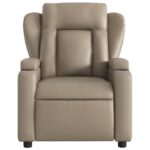 Fauteuil de massage inclinable Cappuccino Similicuir – Image 2