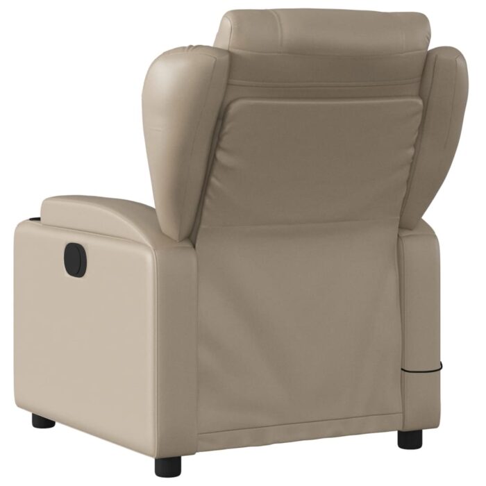 Fauteuil de massage inclinable Cappuccino Similicuir – Image 4