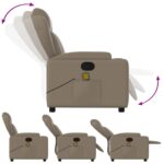 Fauteuil de massage inclinable Cappuccino Similicuir – Image 5
