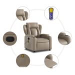 Fauteuil de massage inclinable Cappuccino Similicuir – Image 6