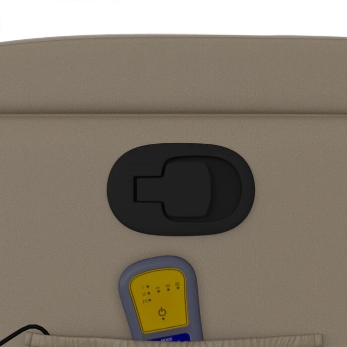 Fauteuil de massage inclinable Cappuccino Similicuir – Image 8