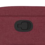 Fauteuil inclinable Rouge bordeaux Tissu – Image 7
