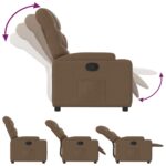 Fauteuil inclinable Marron Tissu – Image 4