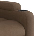 Fauteuil inclinable Marron Tissu – Image 6