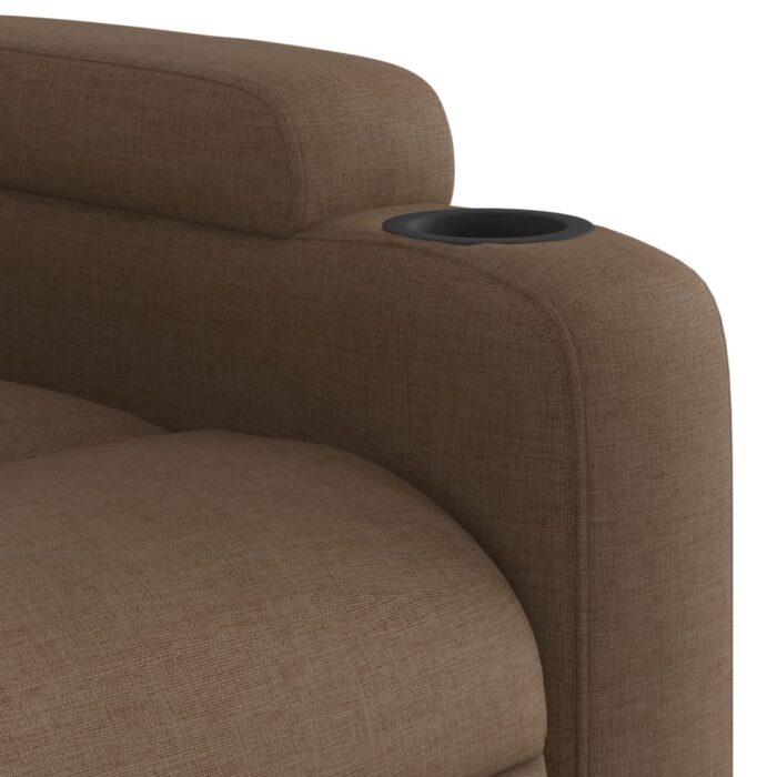 Fauteuil inclinable Marron Tissu – Image 6
