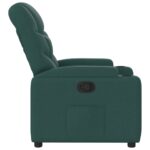 Fauteuil inclinable Vert foncé Tissu – Image 2
