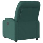 Fauteuil inclinable Vert foncé Tissu – Image 3