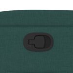 Fauteuil inclinable Vert foncé Tissu – Image 7