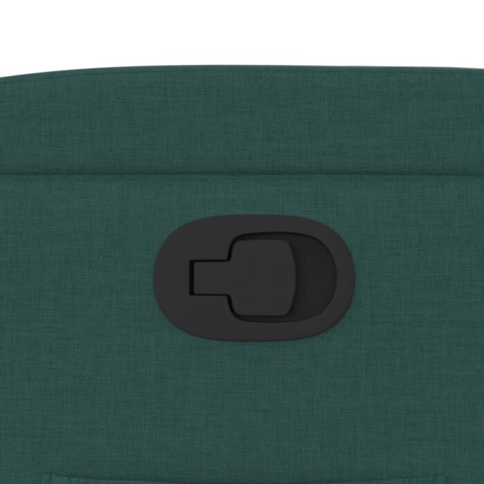 Fauteuil inclinable Vert foncé Tissu – Image 7