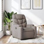 Fauteuil inclinable Taupe Tissu