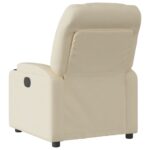 Fauteuil inclinable Crème Tissu – Image 3