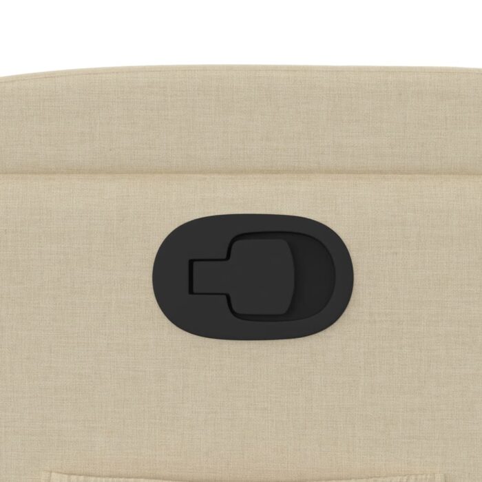 Fauteuil inclinable Crème Tissu – Image 7