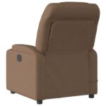 Fauteuil de massage inclinable Marron Tissu – Image 4